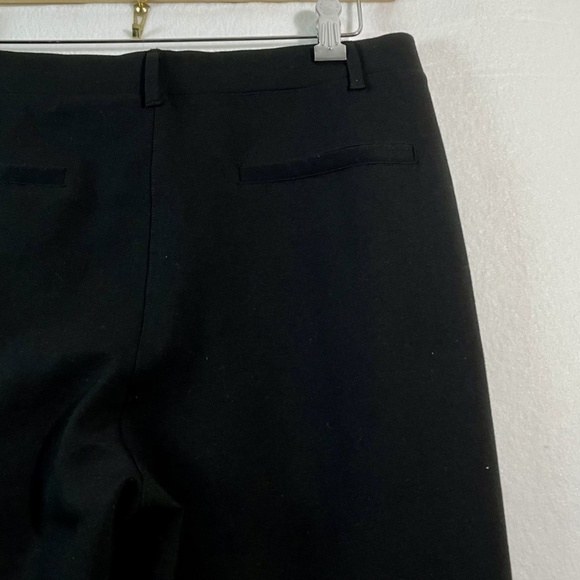 Quince Women's Ultra-Stretch Ponte Straight Leg Pants Black Size L 30" Inseam - Picture 4 of 8